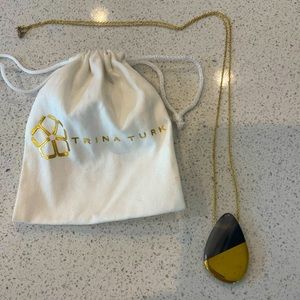 Long Trina Turk pendant necklace